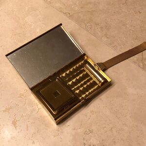 Vintage Wristlet Compact Vanity Kit and Cigarette Case